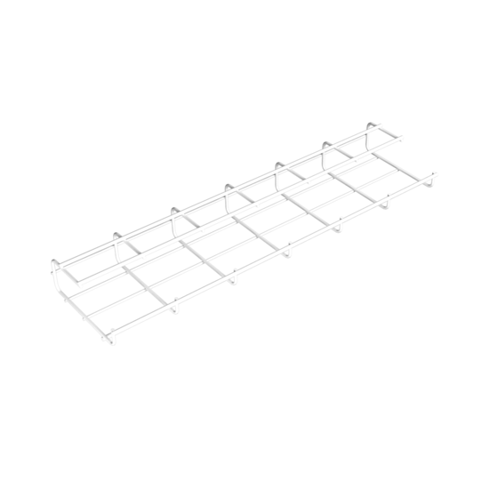 BASKET24-WH Under-Desk Basket Tray in White