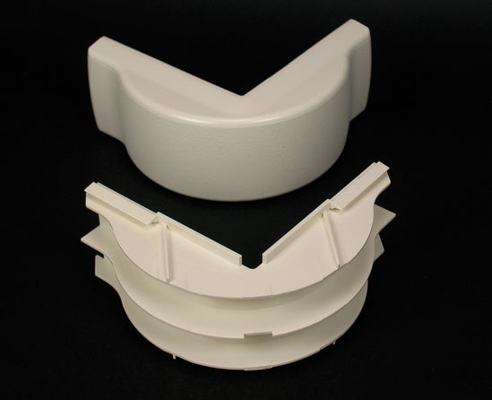 2318DFO 2300 Radiused Divided External Elbow Fitting in Ivory