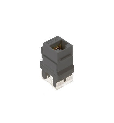 Cat5e RJ45 Keystone Connector in Gray