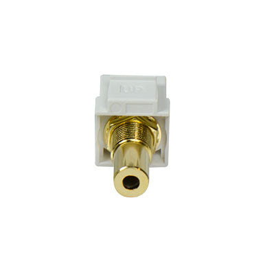 3.5mm Keystone Coupler Insert in White