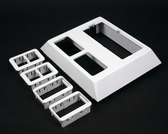 5007C-2RTWH Access 5000 Deep Device Plate Fitting in White