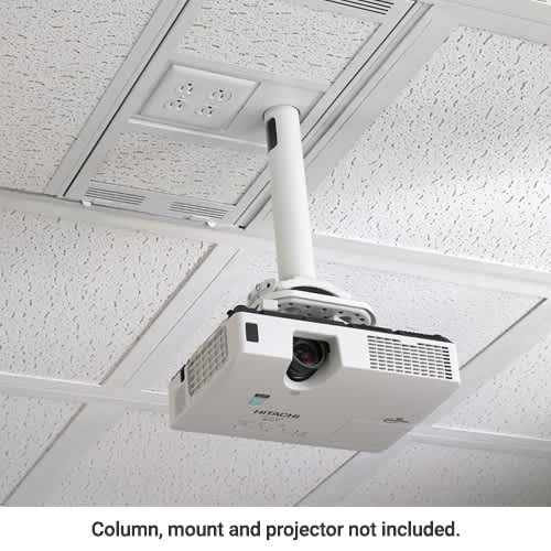 1' x 2' Above Suspended Ceiling Storage Box with Column Drop