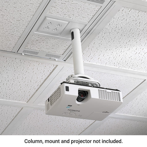 CMS491C - Chief - 1 x 2 Above Suspended Ceiling Storage Box with Column Drop