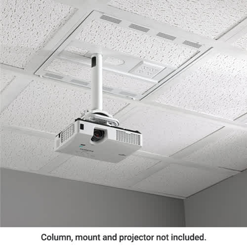 2' x 2' Above Suspended Ceiling Storage Box with Column Drop